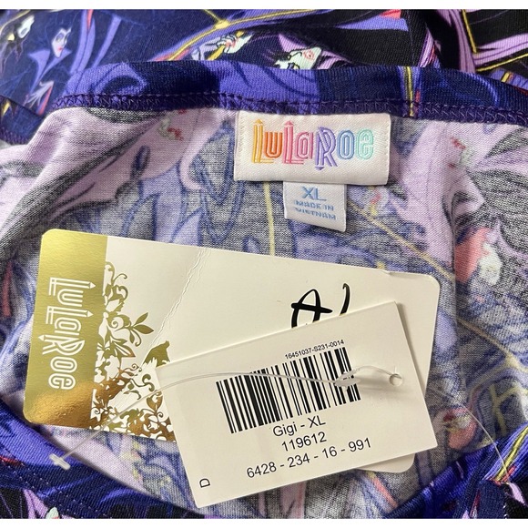 LuLaRoe Gigi T Shirt NWT New Size XL X-Large Disney Maleficent - Picture 3 of 4